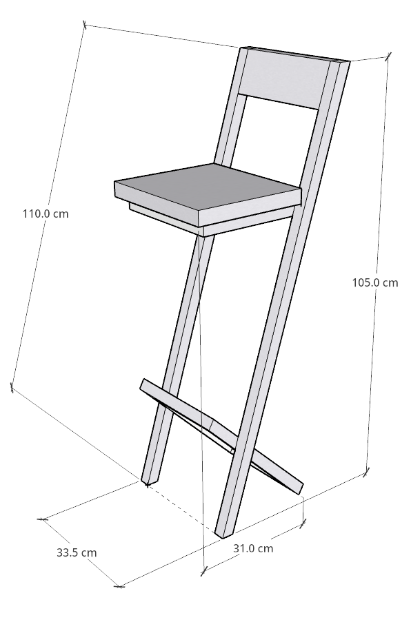 URBANA high stool