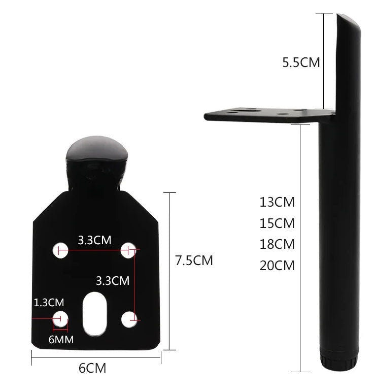 Set of 4 SYDNEY furniture legs